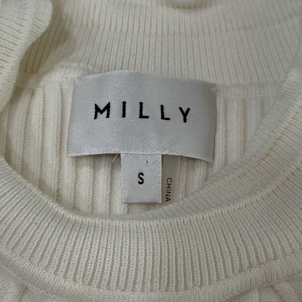 Milly Chiffon Ruffled knit Top - Picture 7 of 12
